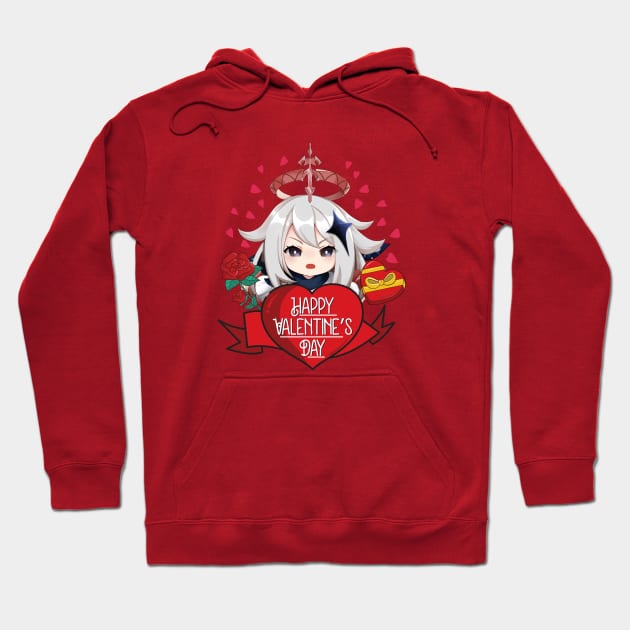 Paimon Genshin Impact Valentines Day Hoodie by Anime Access